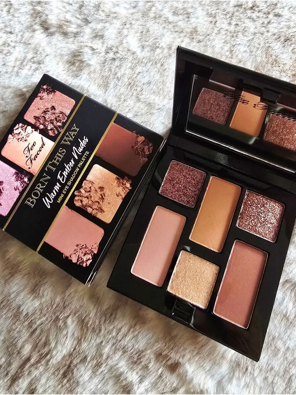 NEW! Too Faced Born This Way Warm Ember Nudes Mini Eye Shadow Palette